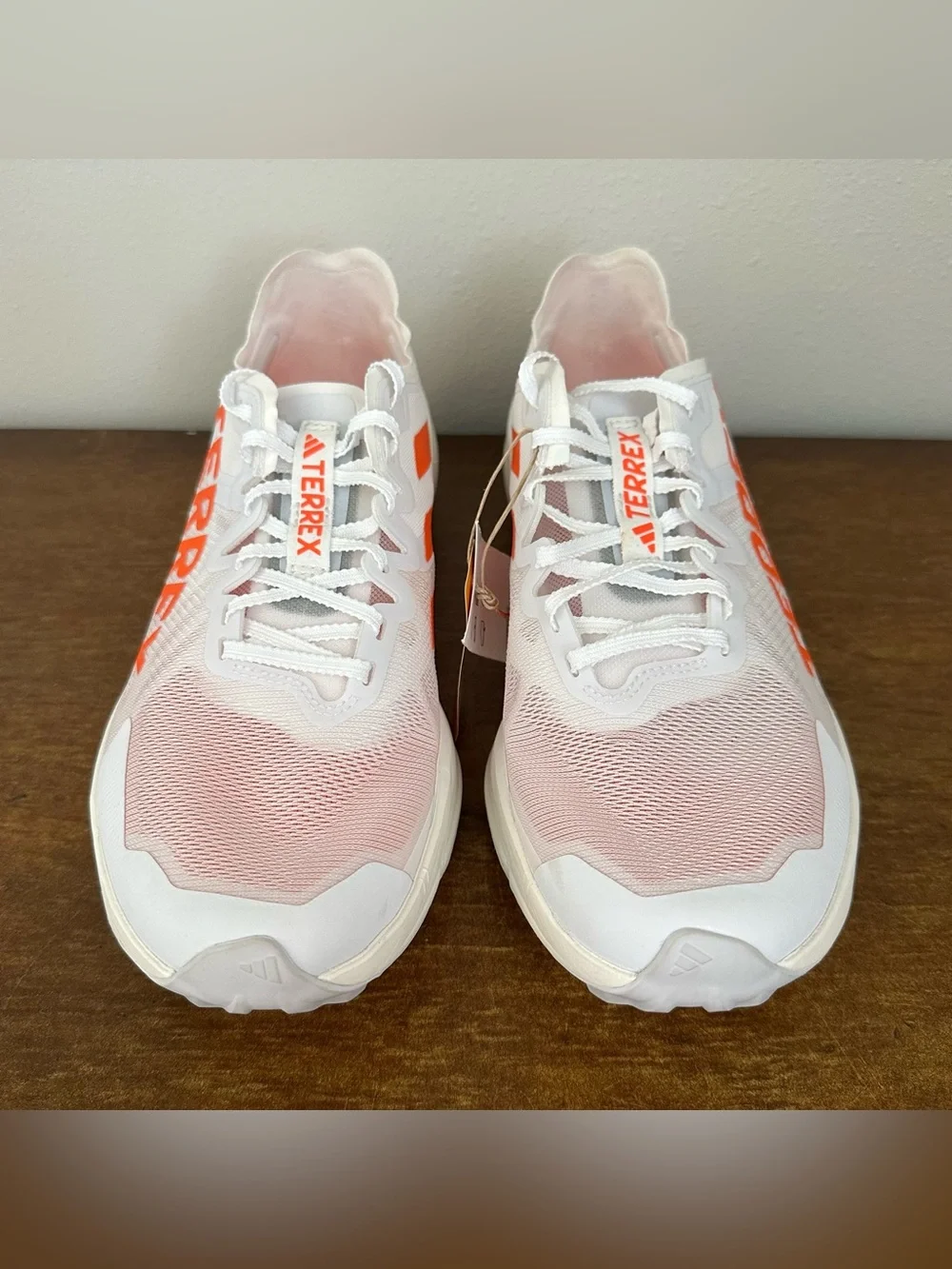adidas TERREX Agravic Speed Men’s Trail Running Low Size 9 White/Orange JI0954